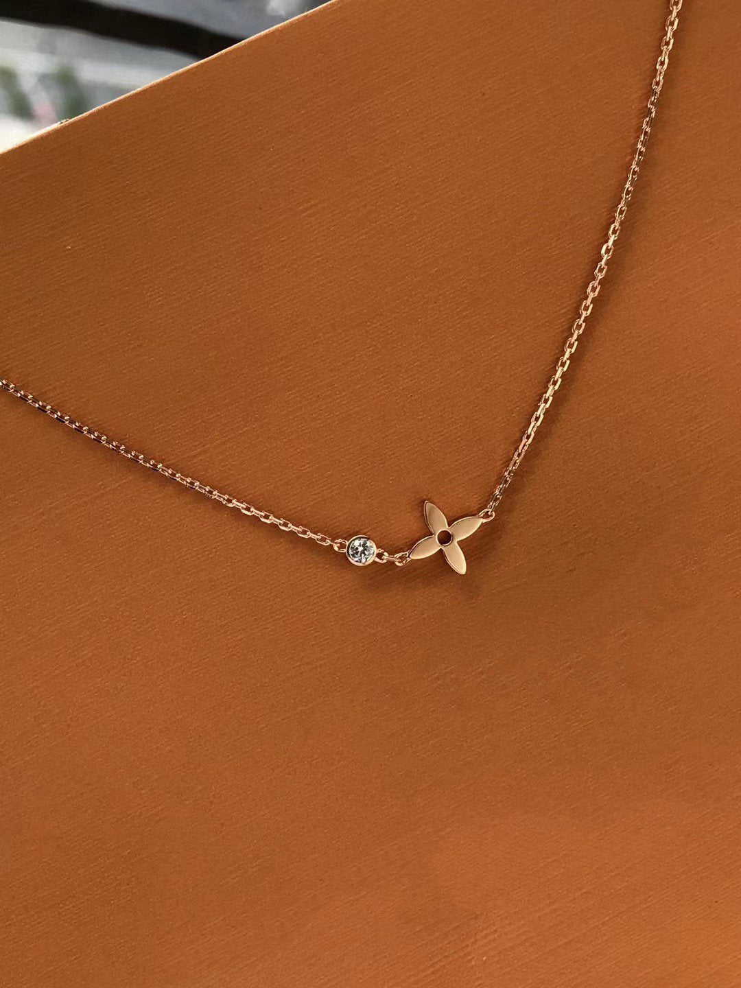 [Baslove]BLOSSOM ANHÄNGER ROSGOLD UND DIAMANT