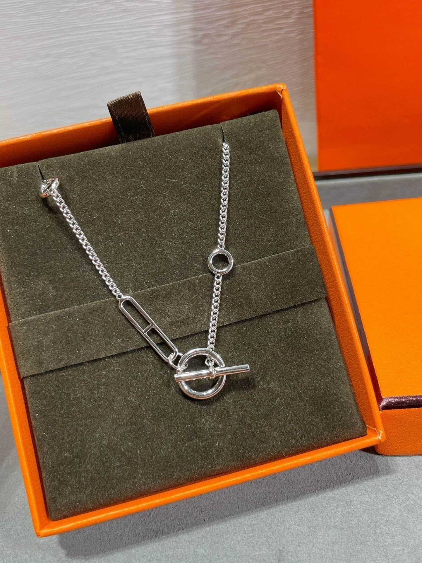 [Baslove]HM STERLING SILBER KETTE D'ANCRE HERZ