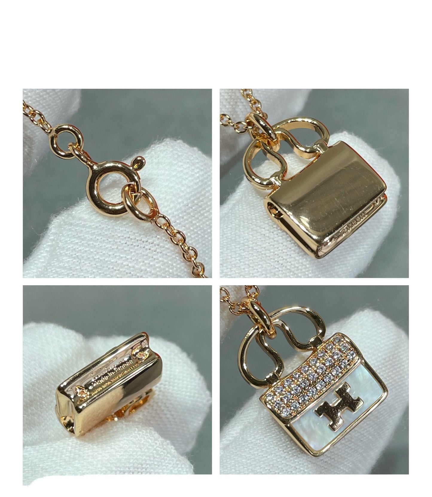 [Baslove] HM CIRCE MOISSANITE ANHÄNGER HALSKETTE GOLD