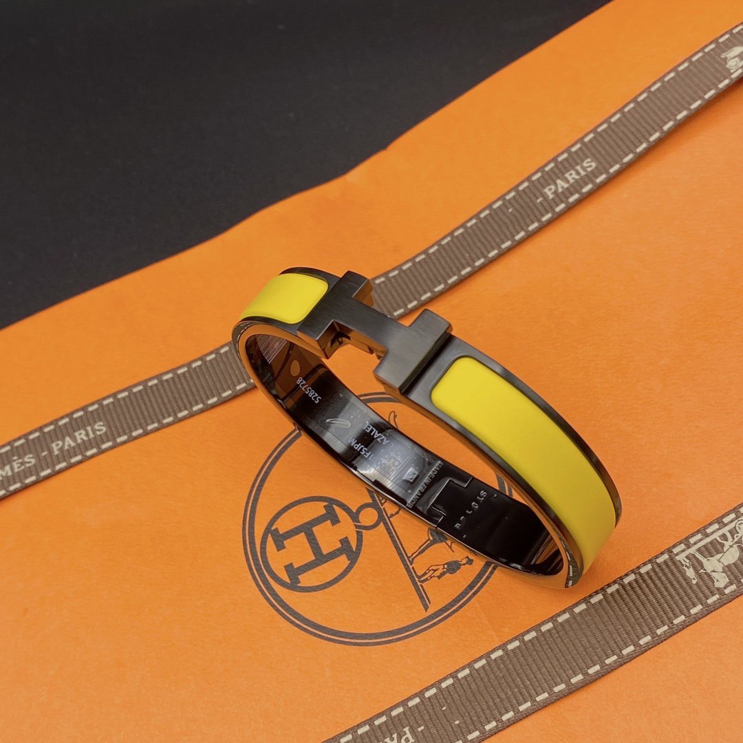 [Violet JW]CLIC HM SO BLACK YELLOW BRACELET
