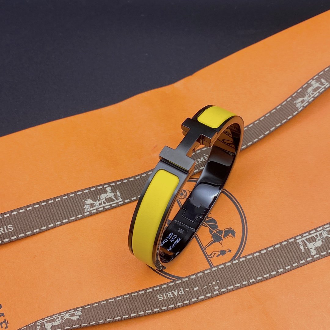 [Violet JW]CLIC HM SO BLACK YELLOW BRACELET
