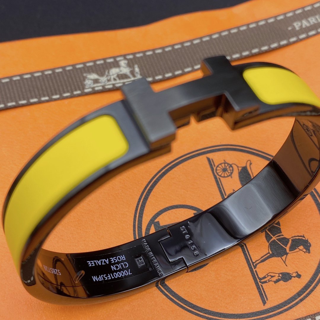 [Violet JW]CLIC HM SO BLACK YELLOW BRACELET