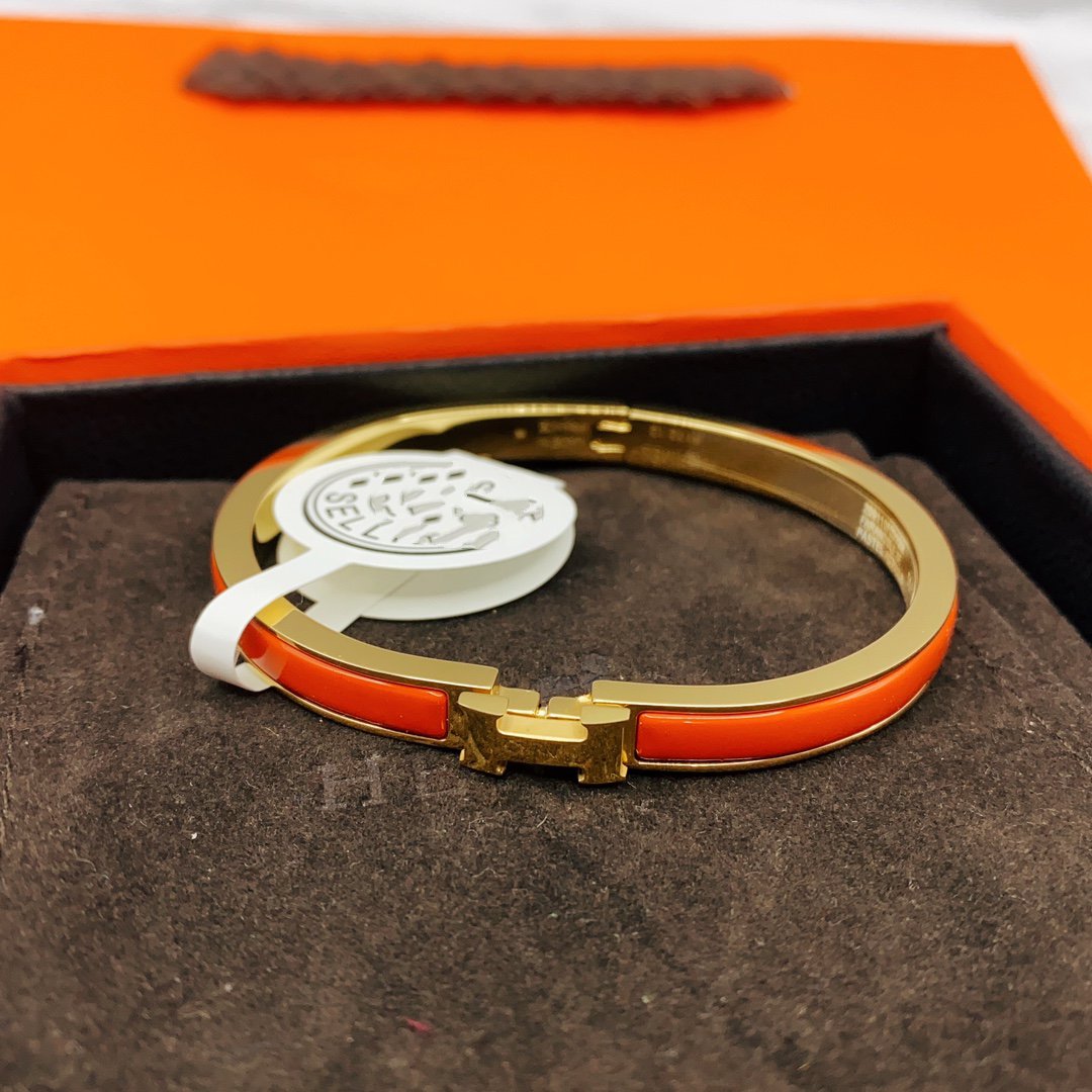 [Baslove]KLASSISCHES HM CLIC ROT 8MM EMAILLE ARMBAND