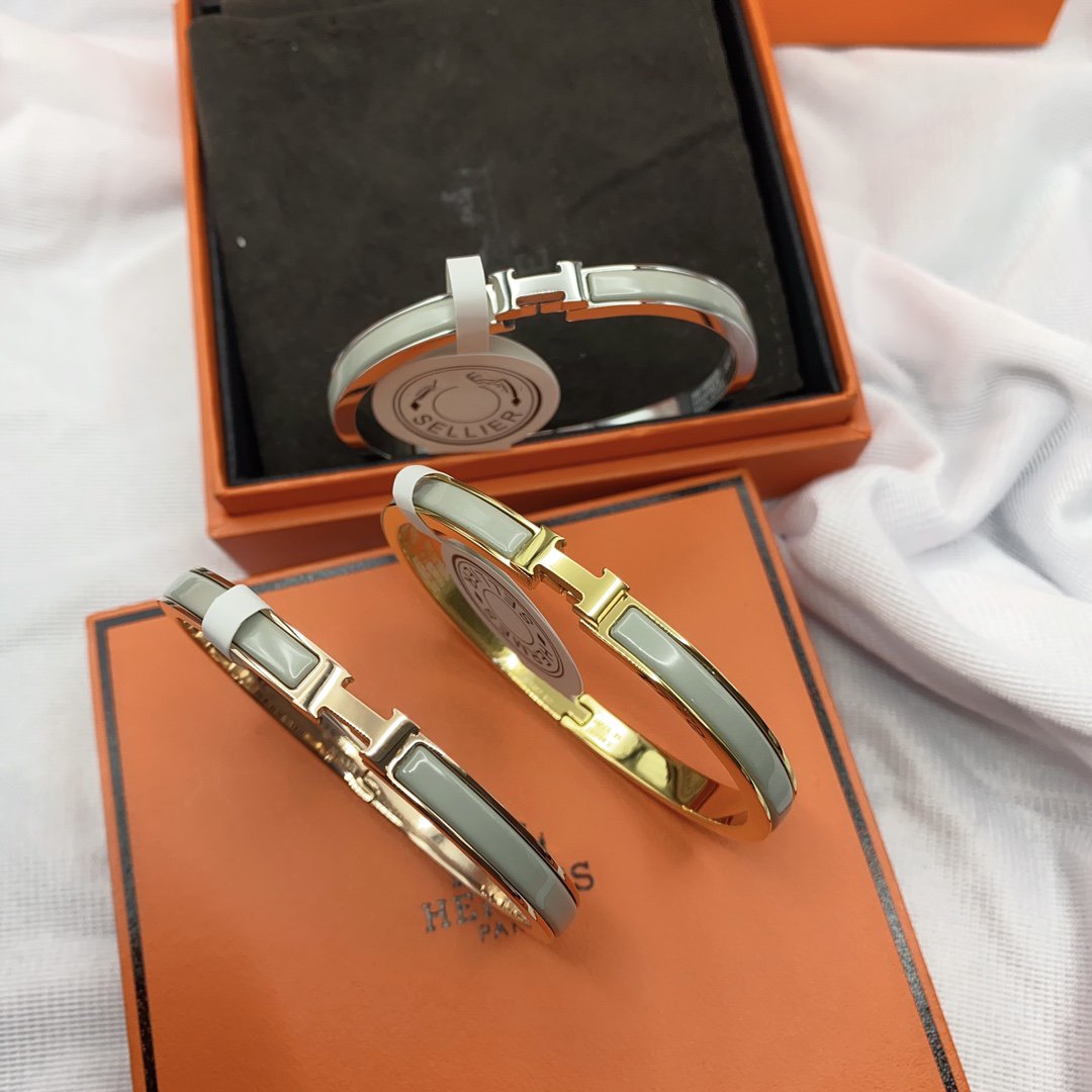 [Baslove]KLASSISCHES HM CLIC GRÜN 8MM EMAILLE ARMBAND