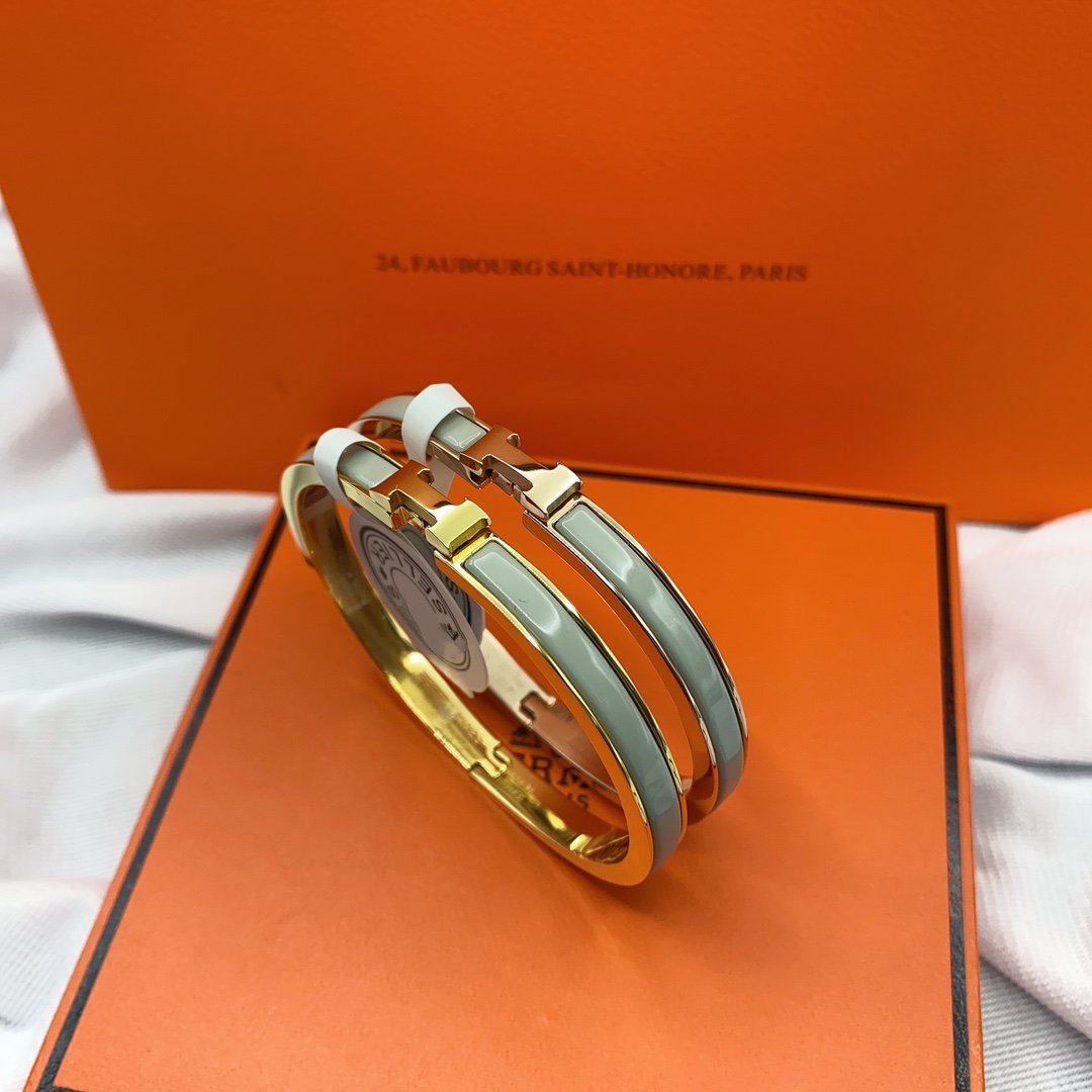 [Baslove]KLASSISCHES HM CLIC GRÜN 8MM EMAILLE ARMBAND