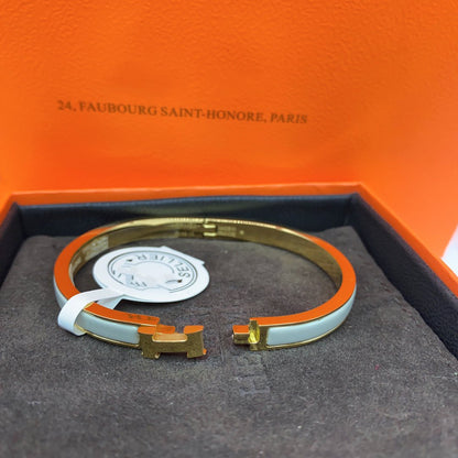 [Baslove]KLASSISCHES HM CLIC GRÜN 8MM EMAILLE ARMBAND
