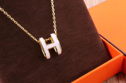 [Baslove] HM CLIC GELBE EMAILLE GOLD HALSKETTE