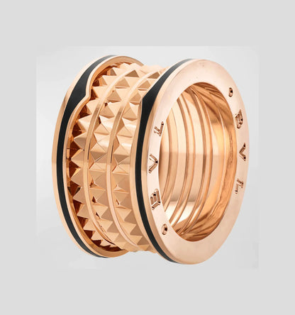 [Baslove]ZERO 1 ROCK SCHWARZ KERAMIK ROSA GOLD GROSSES MODELL
