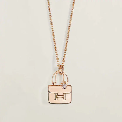 [Baslove]AMULETT ANHÄNGER ROSÉGOLD HALSKETTE