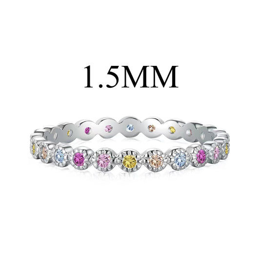 [Violet JW]Radiant Sparkling Round Cut Daily Ring