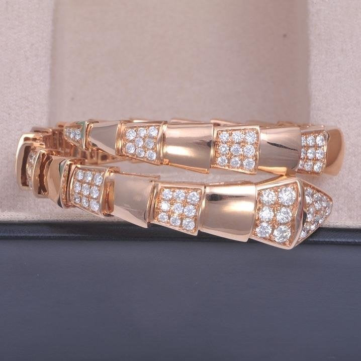 [Baslove]SERPENTI ARMBAND ROTGOLD DIAMANT