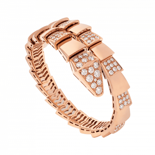 [Baslove]SERPENTI BREITES ARMBAND ROTGOLD DIAMANT