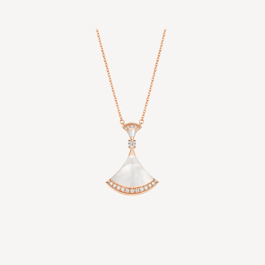 [Baslove] TRAUM HALSKETTE MOP ROSA GOLD DIAMANT