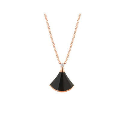 [Violet JW]DREAM NECKLACE ONYX 1 DIAMOND