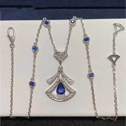 [Violet JW]DREAM NECKLACE AGATE DIAMOND SILVER