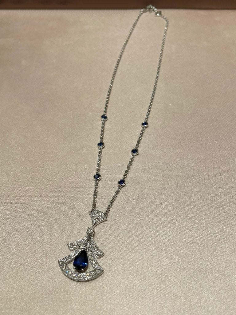 [Violet JW]DREAM NECKLACE AGATE DIAMOND SILVER