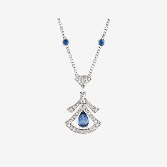 [Baslove] TRAUM HALSKETTE ACHAT DIAMANT SILBER