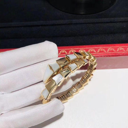 [Baslove]SERPENTI ARMBAND MOP GOLD