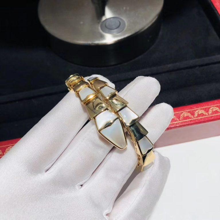 [Baslove]SERPENTI ARMBAND MOP GOLD