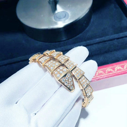 [Baslove]SERPENTI ARMBAND 8MM ROSGOLD DIAMANT