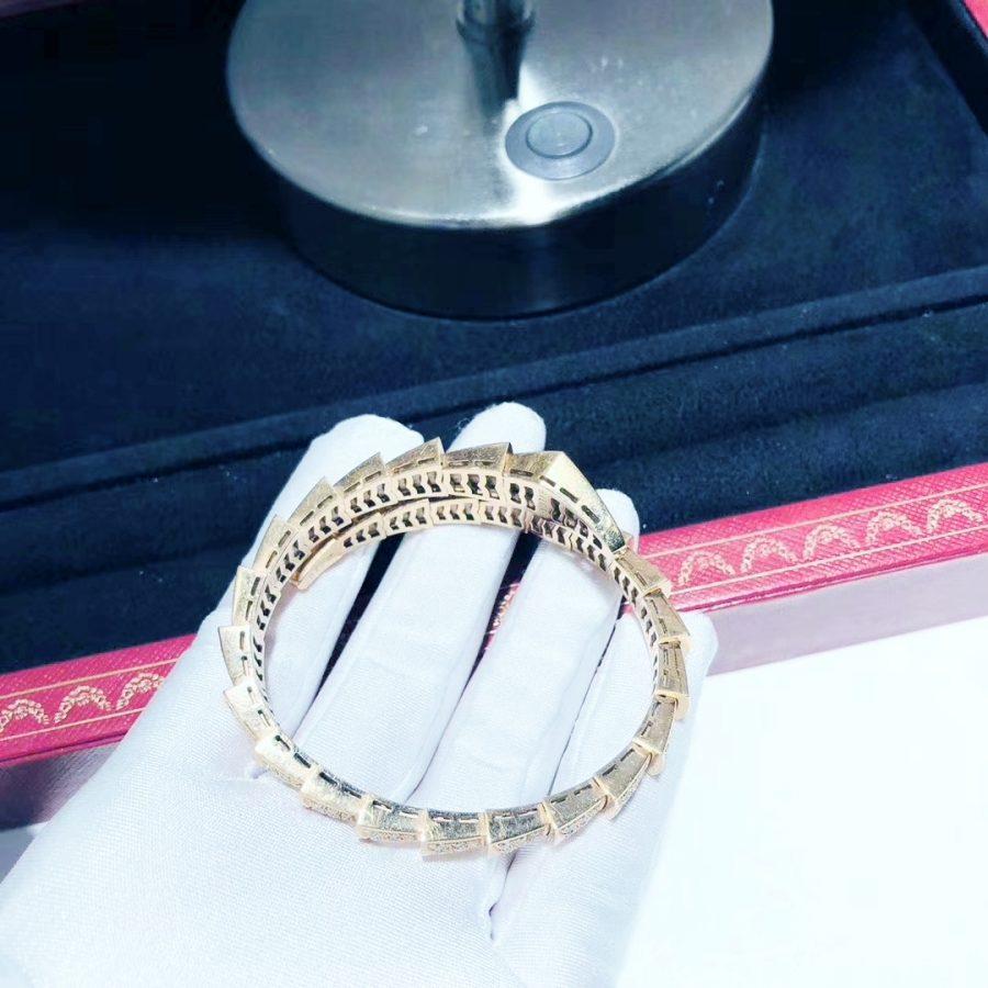 [Baslove]SERPENTI ARMBAND 8MM ROSGOLD DIAMANT