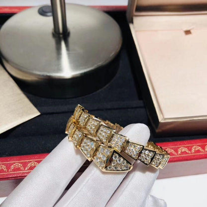 [Baslove]SERPENTI ARMBAND 8MM GOLD DIAMANT