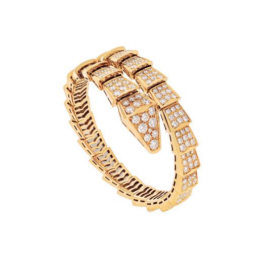 [Baslove]SERPENTI ARMBAND 8MM GOLD DIAMANT