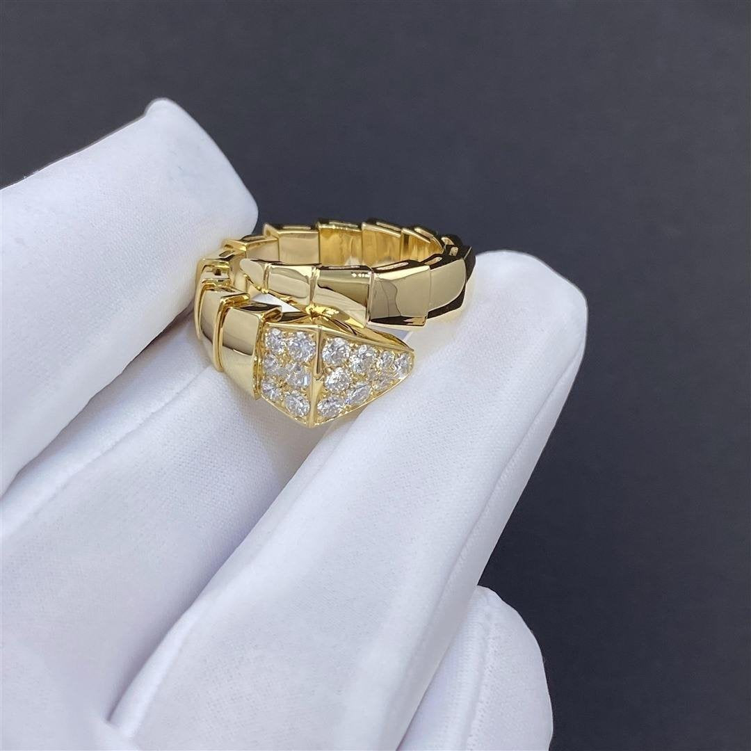 [Baslove]SERPENTI RING GOLD DIAMANT