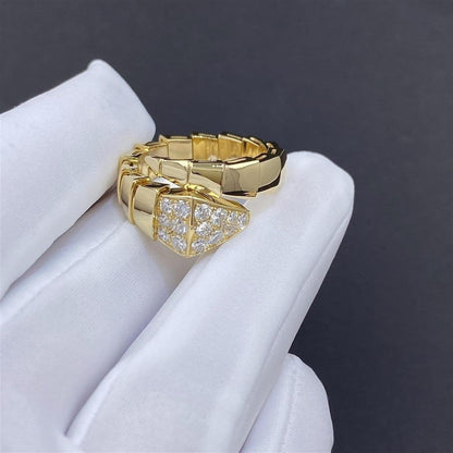 [Baslove]SERPENTI RING GOLD DIAMANT