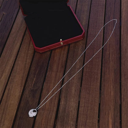 [Baslove]AMULETTE SILBER VOLLE DIAMANT HALSKETTE