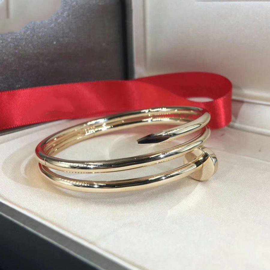 [Baslove]JUSTE ブレスレット 3.5MM ダブルロウ ゴールド