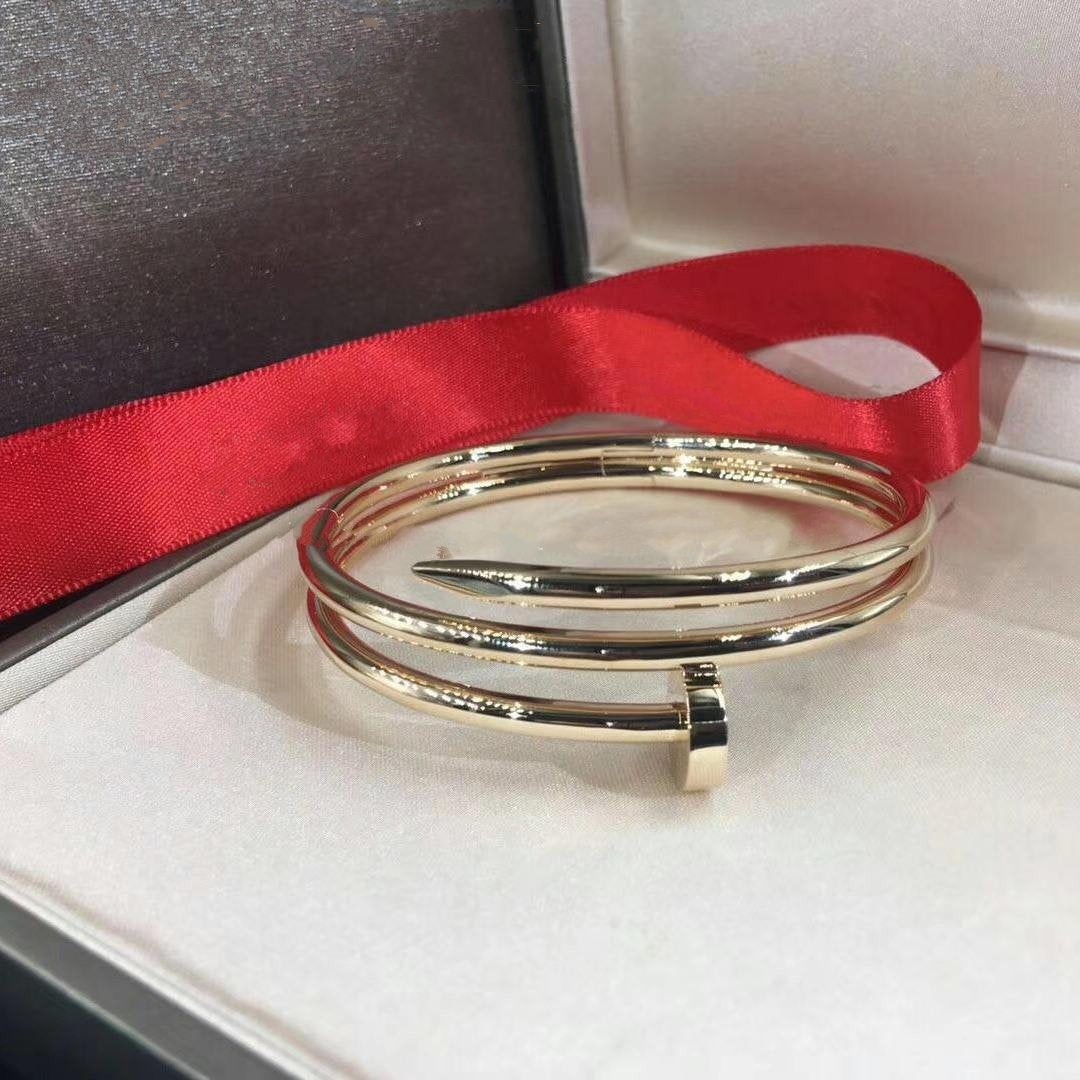 [Baslove]JUSTE ブレスレット 3.5MM ダブルロウ ゴールド