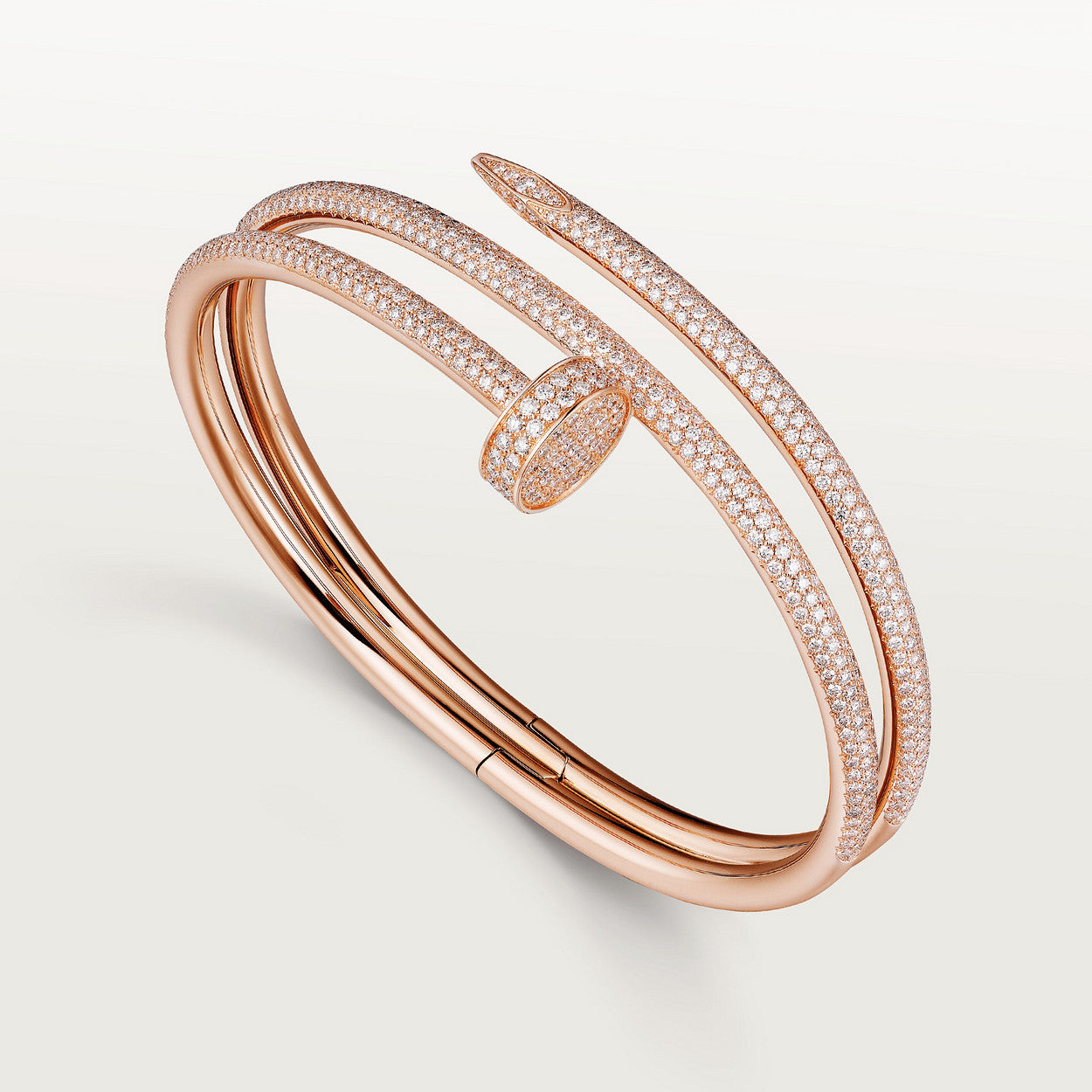[Baslove]JUSTE ブレスレット 3.5MM ダブルロウ ダイヤモンド