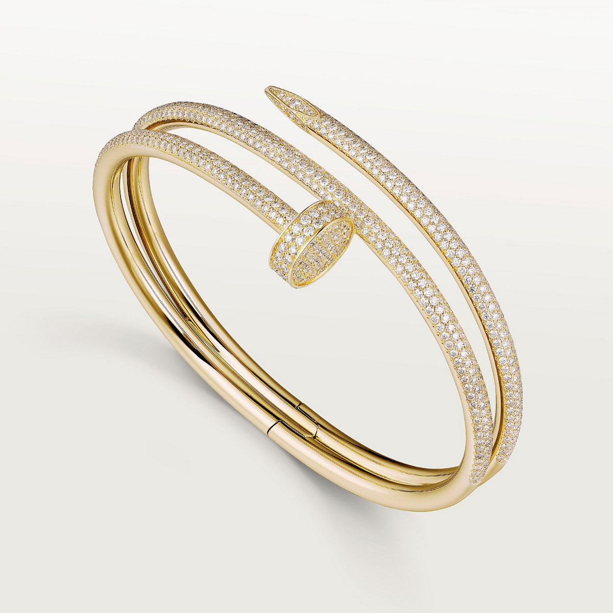 [Baslove]JUSTE ブレスレット 3.5MM ダブルロウ ダイヤモンド