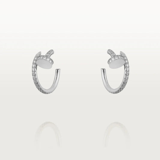 [Baslove]JUSTE OHRRINGE 12,75 MM SILBER DIAMANT