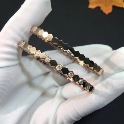 [Baslove] BEE LOVE ROSÉGOLD DIAMANTARMBAND 