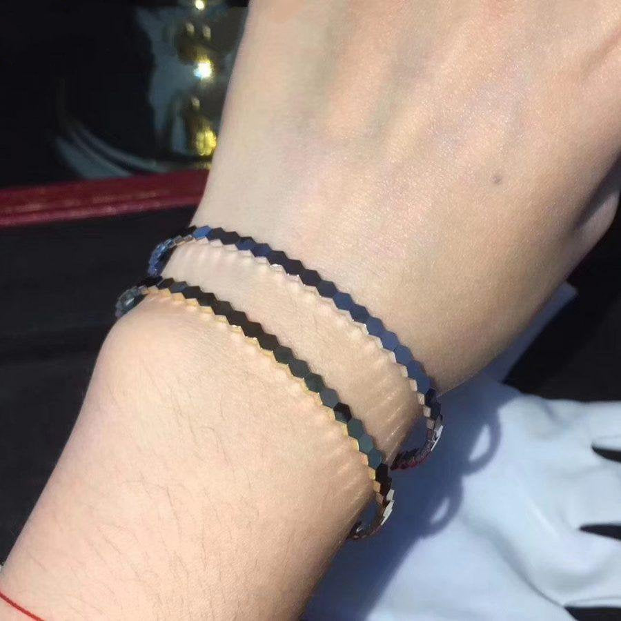 [Baslove]Silberarmband mit Bienenliebe