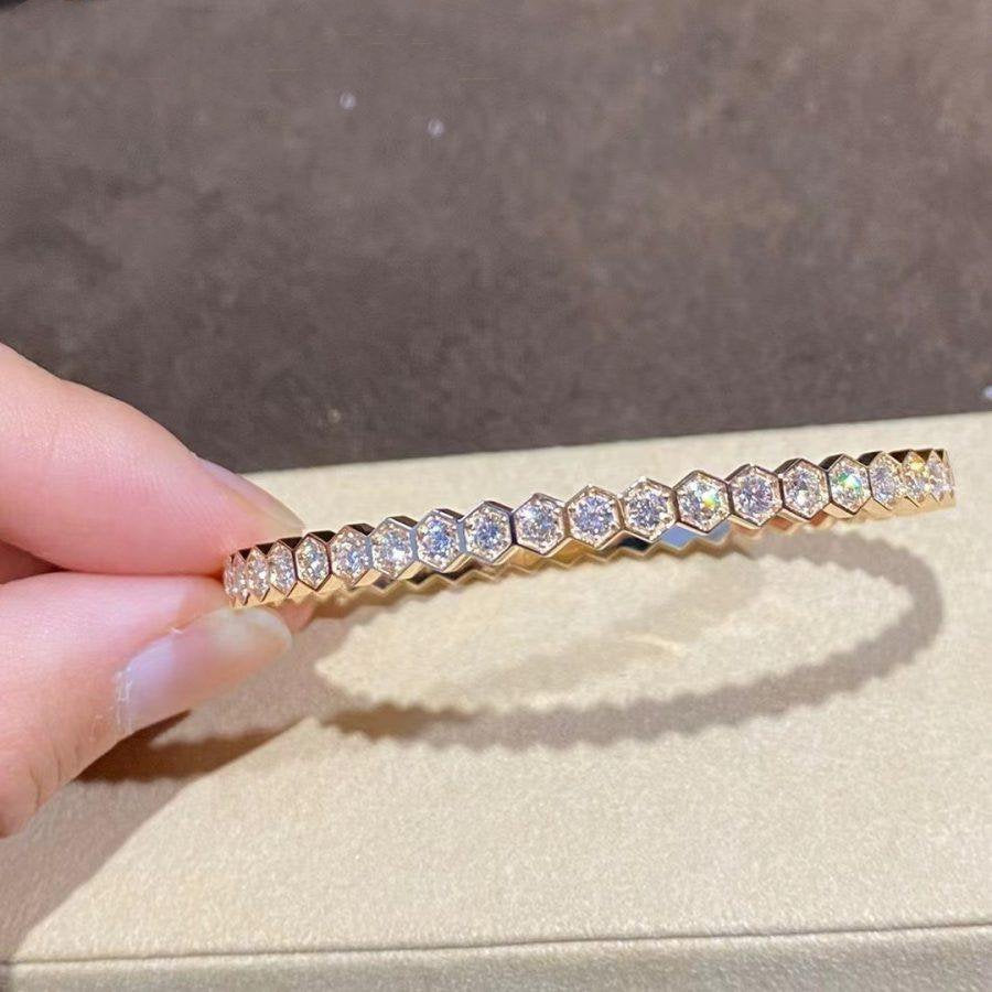 [Baslove] BEE LOVE GOLD ARMBAND VOLLER DIAMANT 
