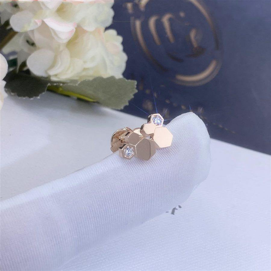 [Baslove] BEE LOVE ROSÉGOLD DIAMANT OHRRINGE
