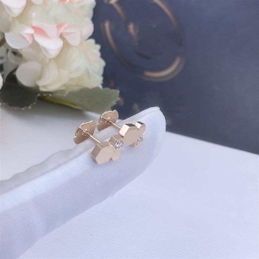 [Baslove] BEE LOVE ROSÉGOLD DIAMANT OHRRINGE