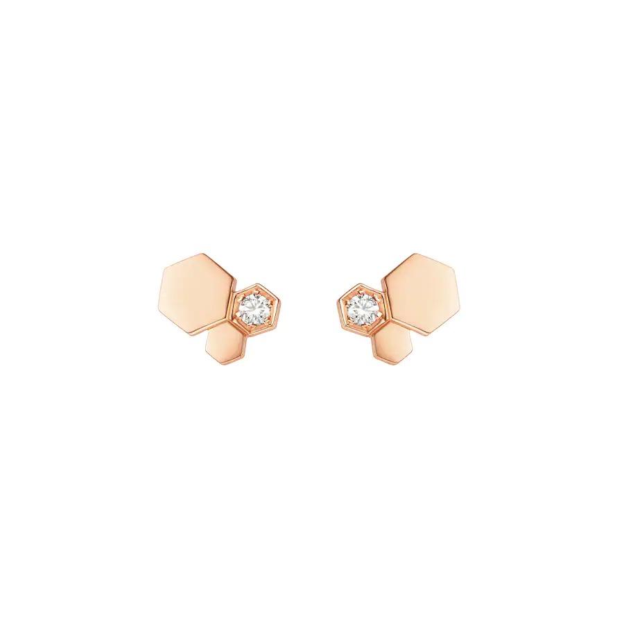 [Baslove] BEE LOVE ROSÉGOLD DIAMANT OHRRINGE