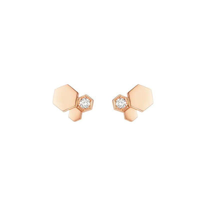[Baslove] BEE LOVE ROSÉGOLD DIAMANT OHRRINGE