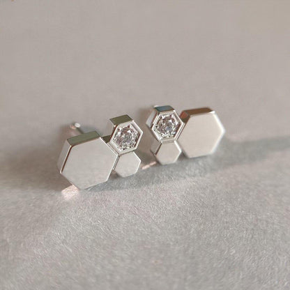 [Baslove] BEE LOVE SILBER DIAMANT OHRRINGE