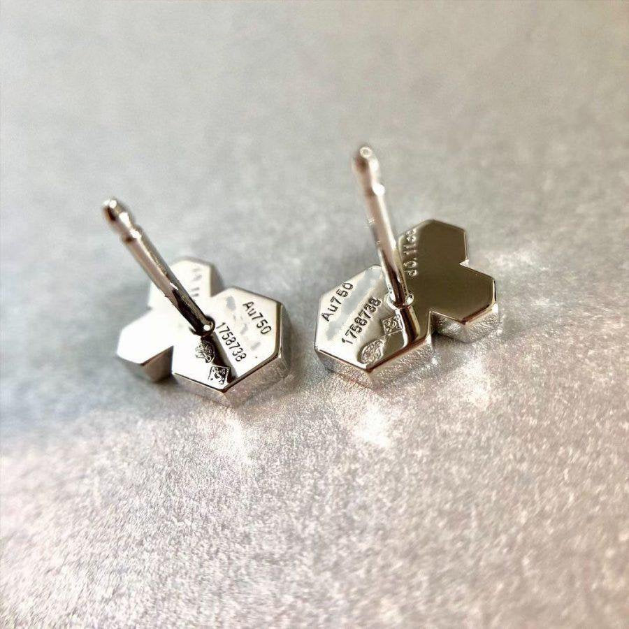 [Baslove] BEE LOVE SILBER DIAMANT OHRRINGE