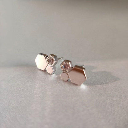 [Baslove] BEE LOVE SILBER DIAMANT OHRRINGE