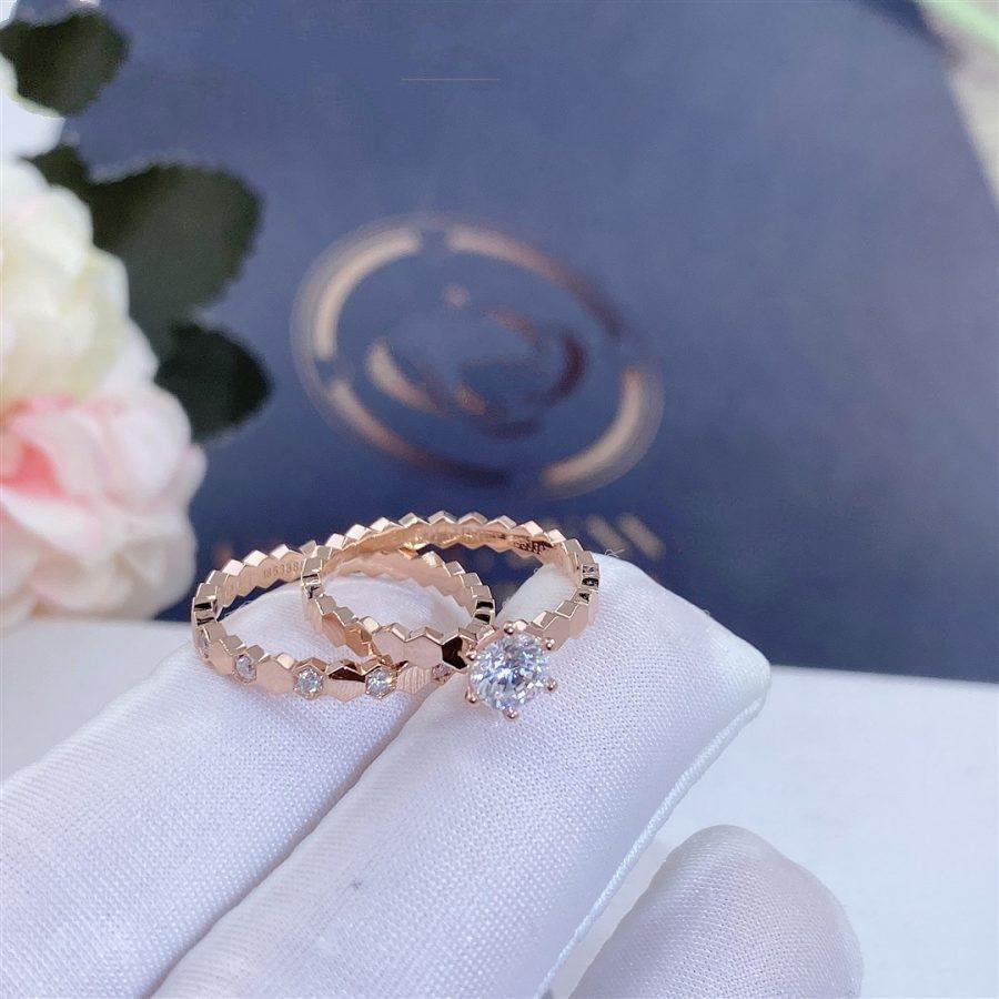 [Baslove] BIENENLIEBE RING ROSA GOLD 1 DIAMANT