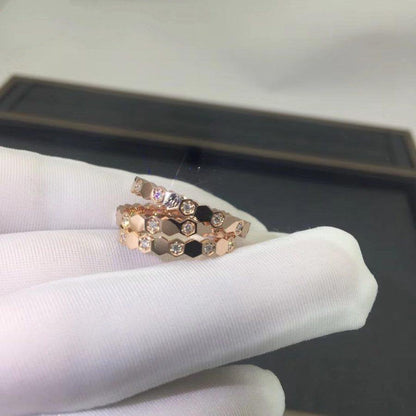[Baslove] BIENENLIEBE RING ROSA GOLD DIAMANT