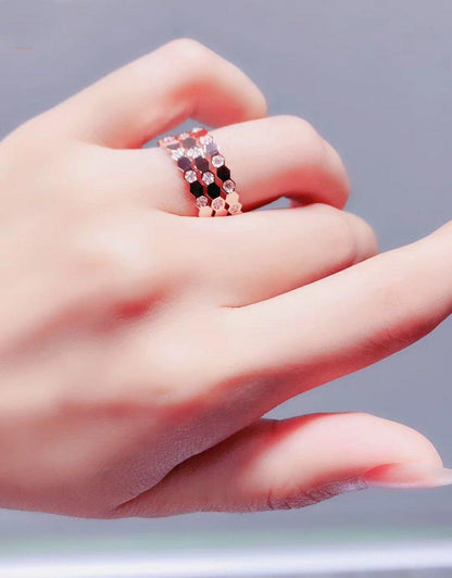 [Baslove] BIENENLIEBE RING ROSA GOLD DIAMANT