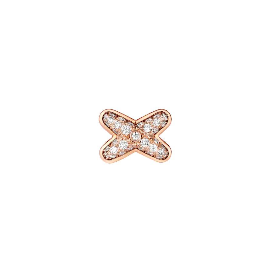 [Baslove]JEUX DE ROSÉGOLD DIAMANT OHRRINGE