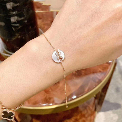 [Baslove]JEUX DE BRACELET MOP ROSA GOLD DIAMANTEN